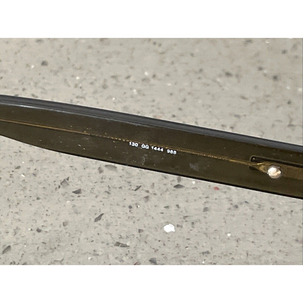 Gucci GG 1444 988 Brown Rectangular Eyeglasses Frames ONLY 130 Full Rim Italy - Picture 9 of 15